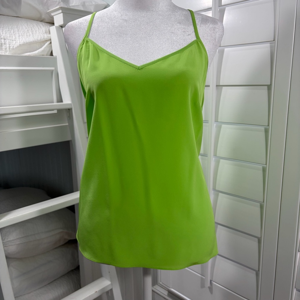 Lilly Pulitzer 100% Silk Lime Camisole (M)